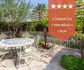 7 min from the beaches 2 terraces Cannes Croisette area