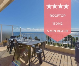 KIKILOUE RARE Rooftop terrace with breathtaking view over the bay