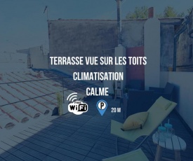Duplex Liberté-Grande Terrasse-Clim-Quartier Roquette